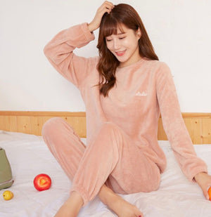Open image in slideshow, 2021 Winter Flannel Pajama Set / Sleepwear Home Clothing
